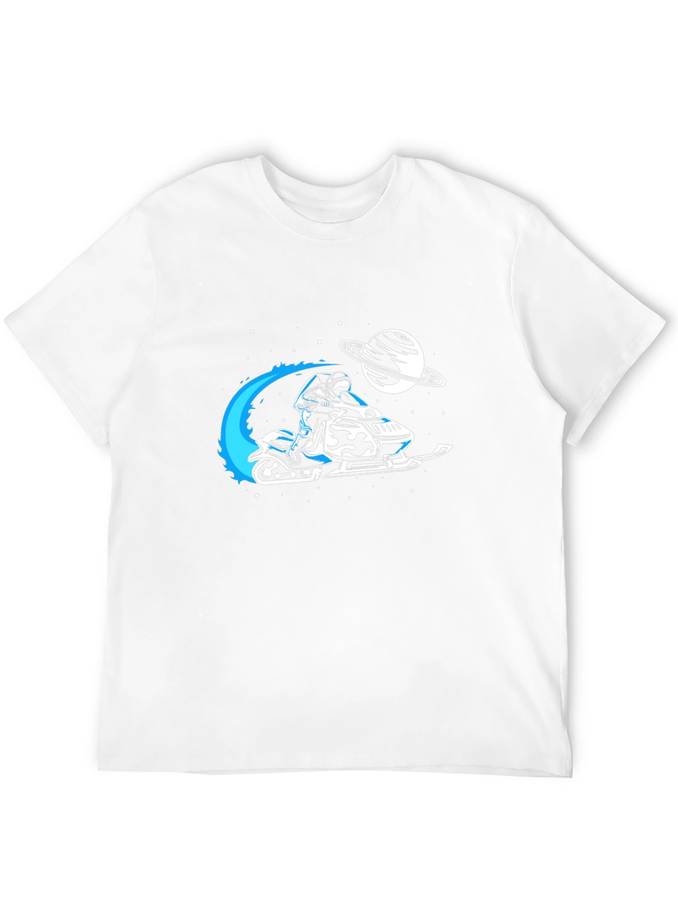 Space Snowmobile Graphic Tee - Ride Beyond Earth!