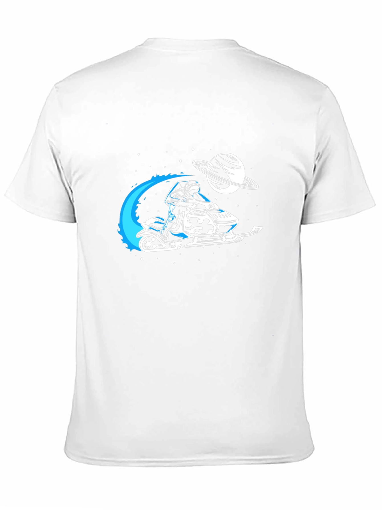 Space Snowmobile Graphic Tee - Ride Beyond Earth!