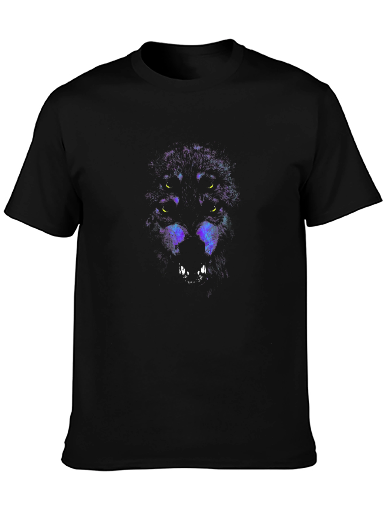Wolf Pack Graphic Tee - Mens Black T-Shirt