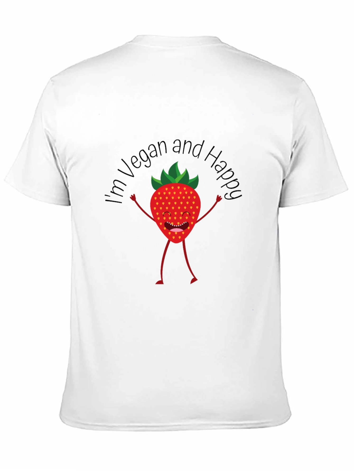 Vegan and Happy Graphic T-Shirt