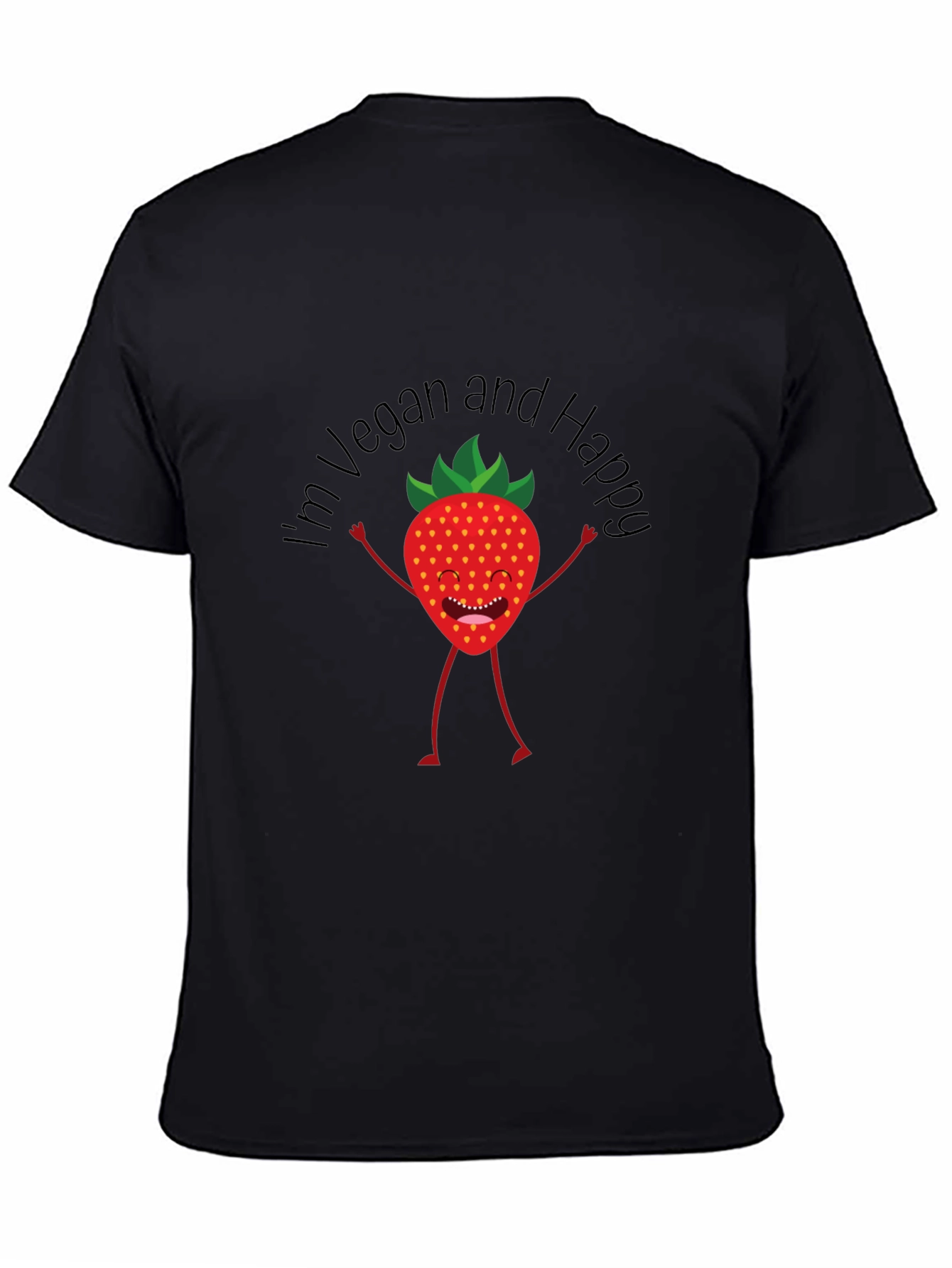 Vegan and Happy Graphic T-Shirt