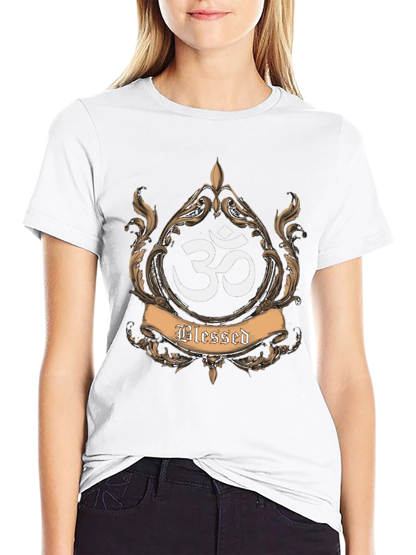 Blessed Om T-Shirt - Spiritual & Stylish