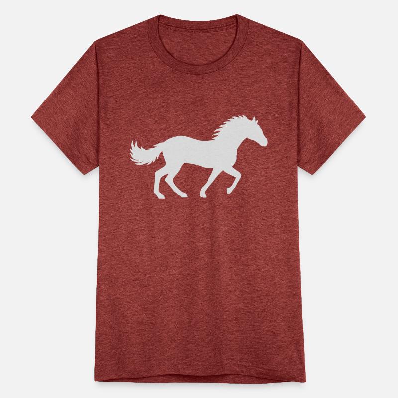 Running horse silhouette design