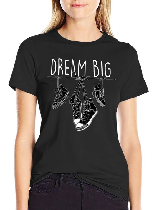 Dream Big Graphic Tee - Hanging Sneakers