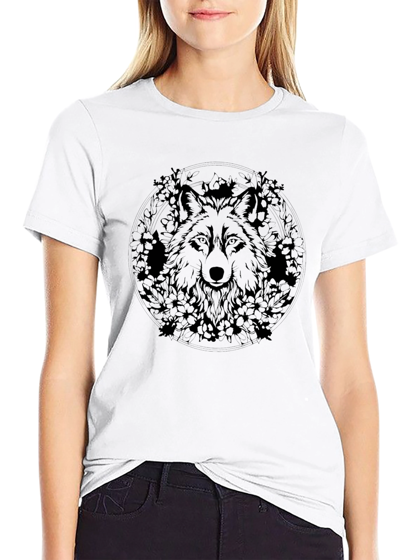 Black Wolf Graphic T-Shirt