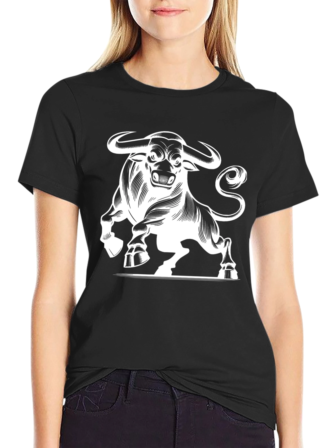 Black Bull Graphic Tee - Bold & Stylish