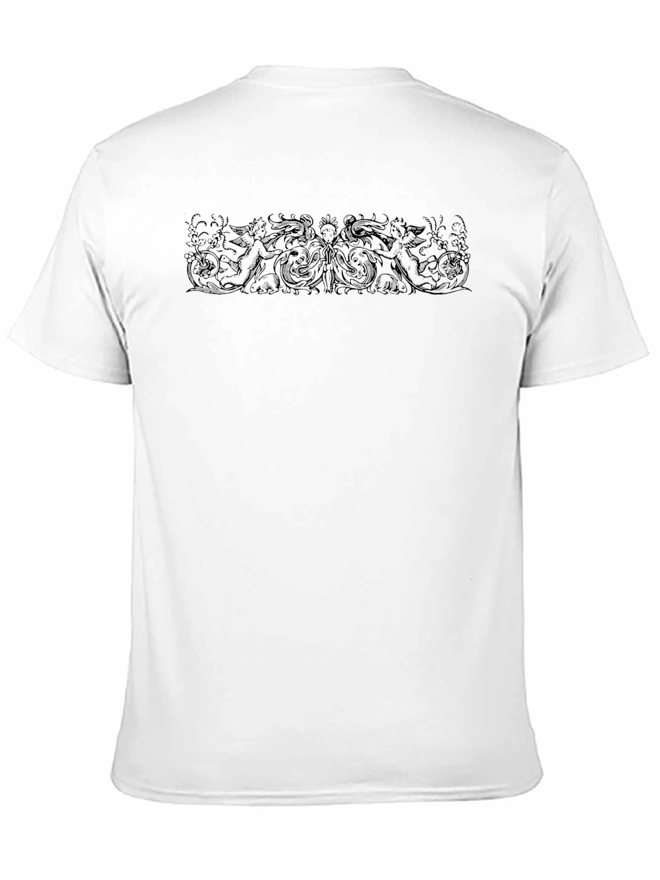 Mens Black Graphic Print T-Shirt