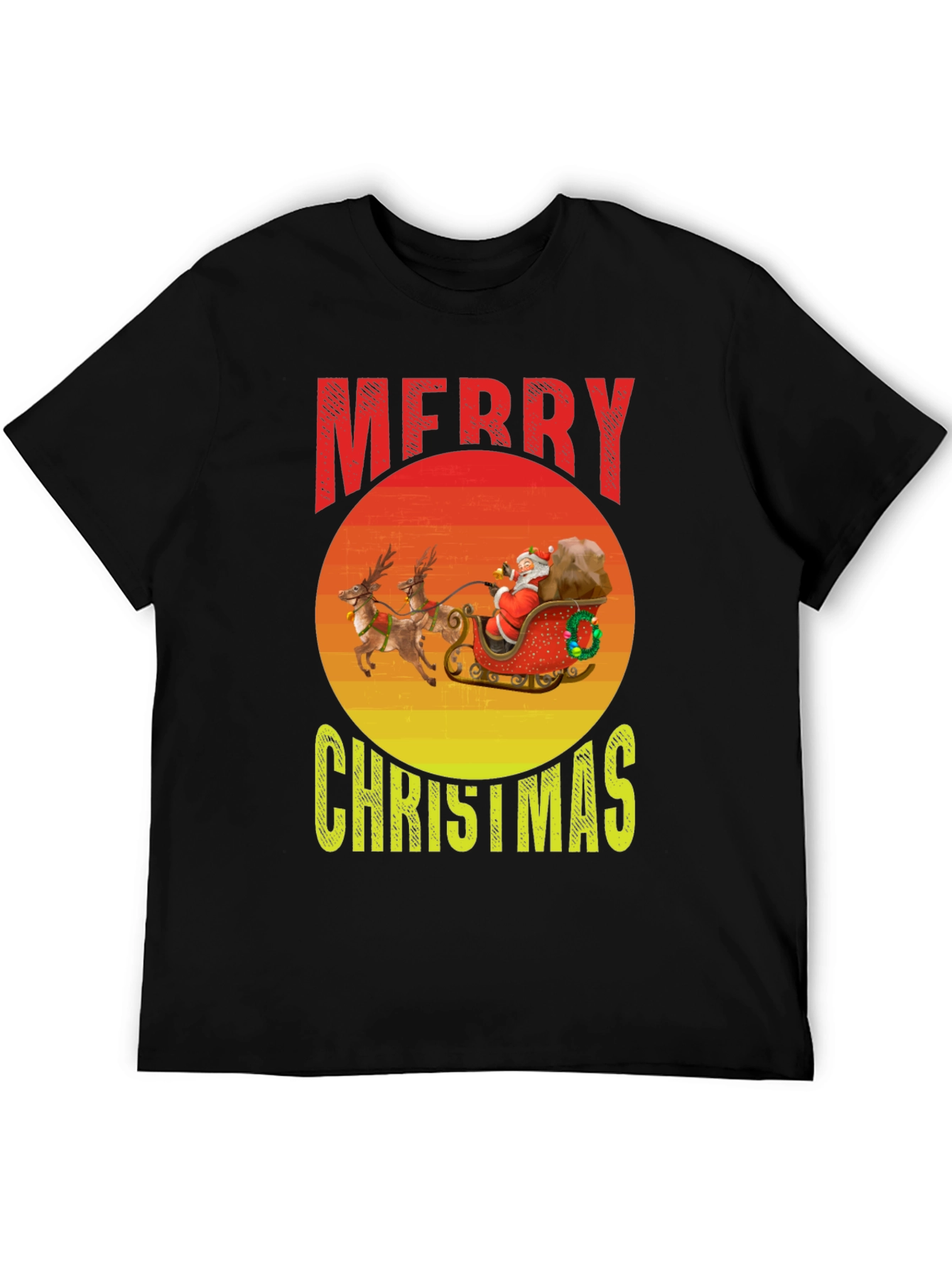 Merry Christmas Santa Sleigh T-Shirt