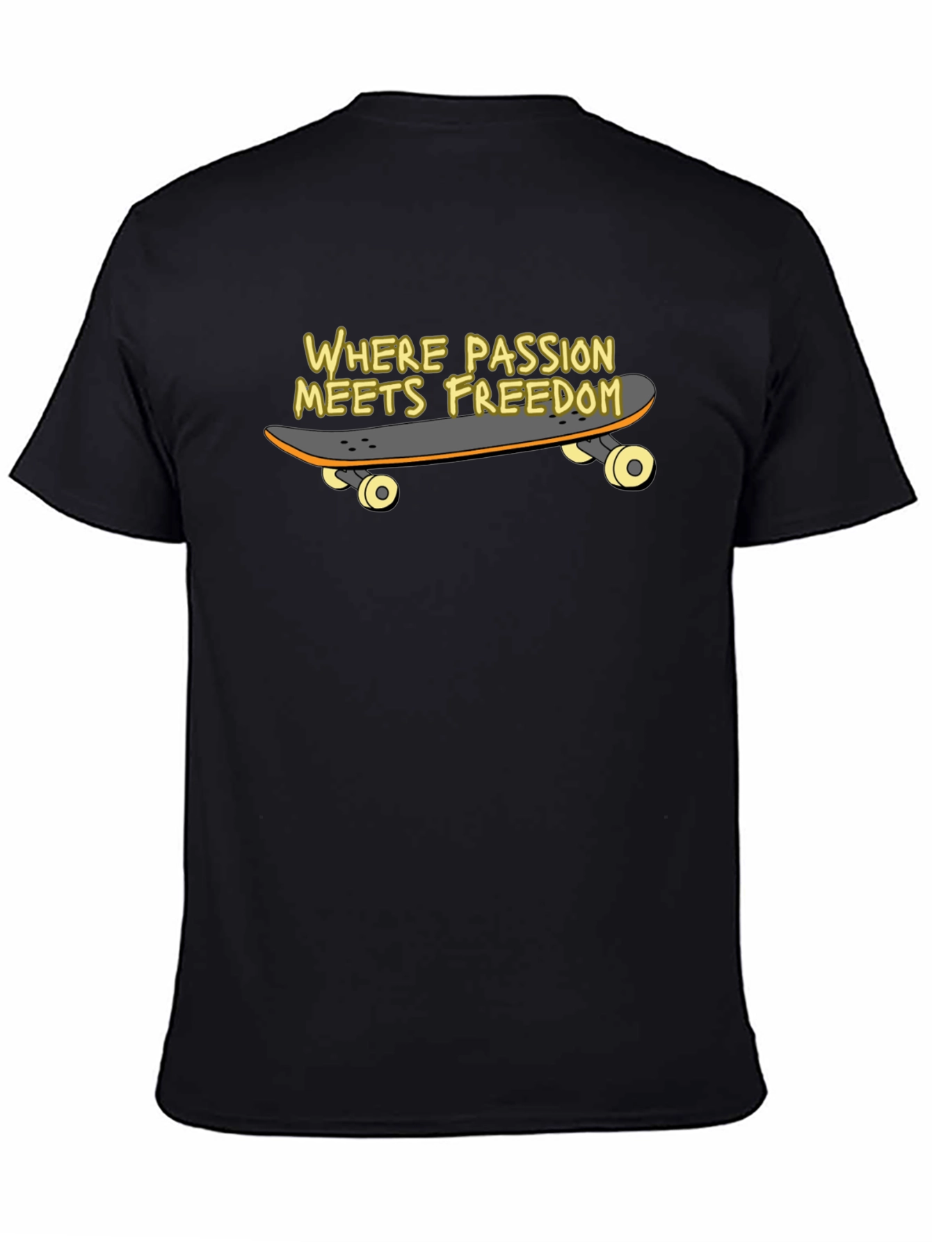 Skateboard Passion Meets Freedom Graphic T-Shirt
