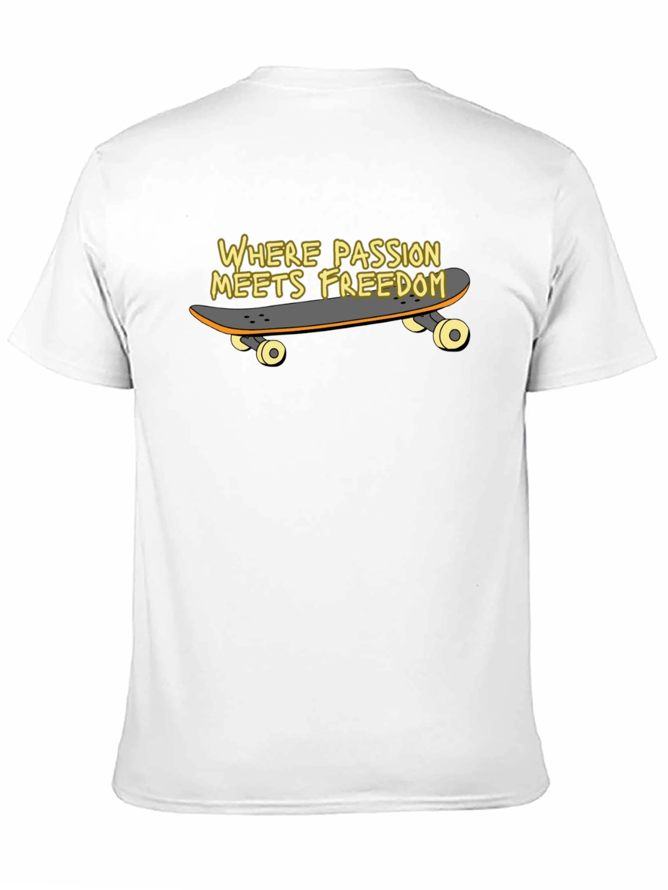 Skateboard Passion Meets Freedom Graphic T-Shirt