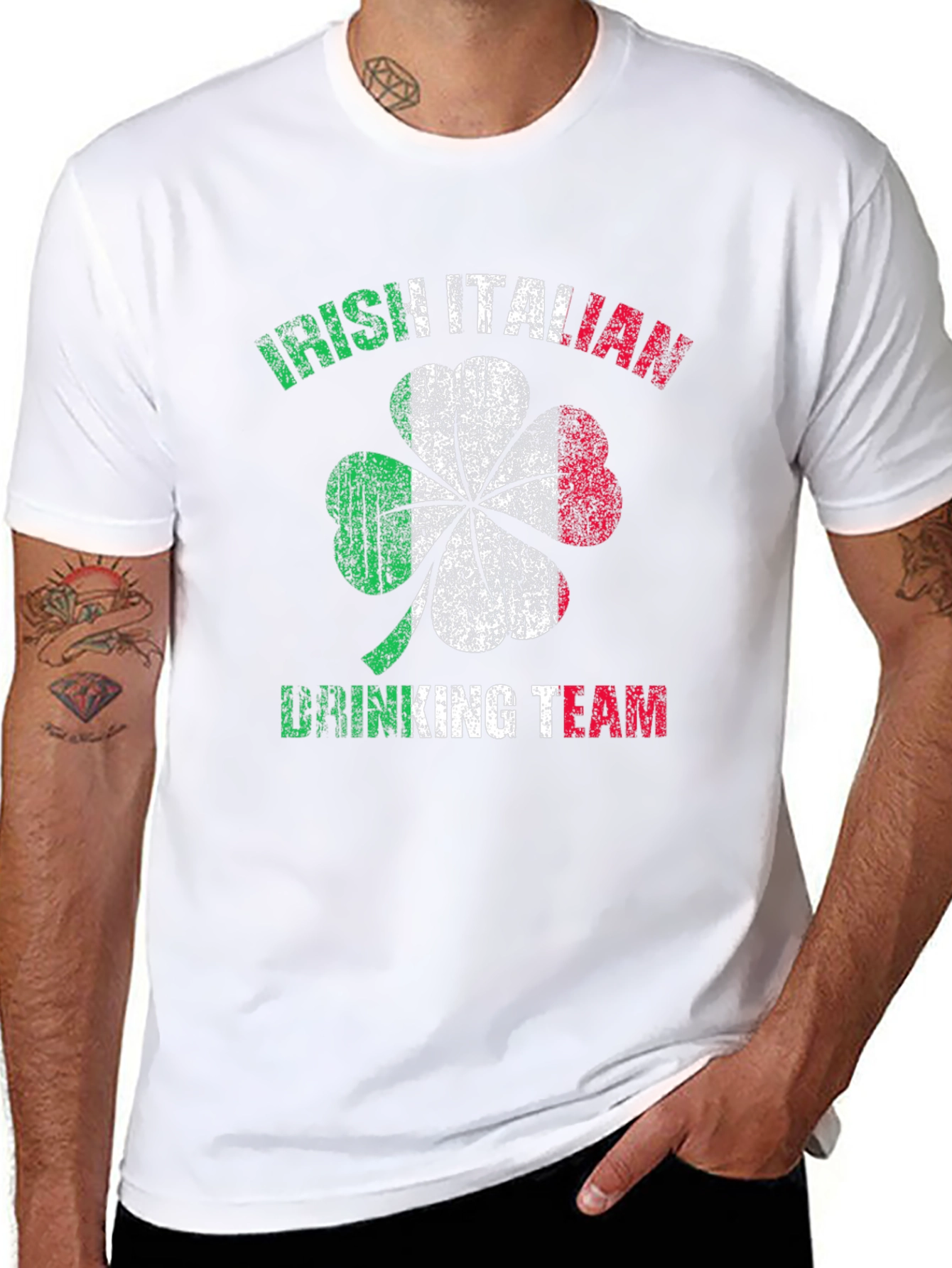 Irish Italian Drinking Team St. Patricks Day T-Shirt