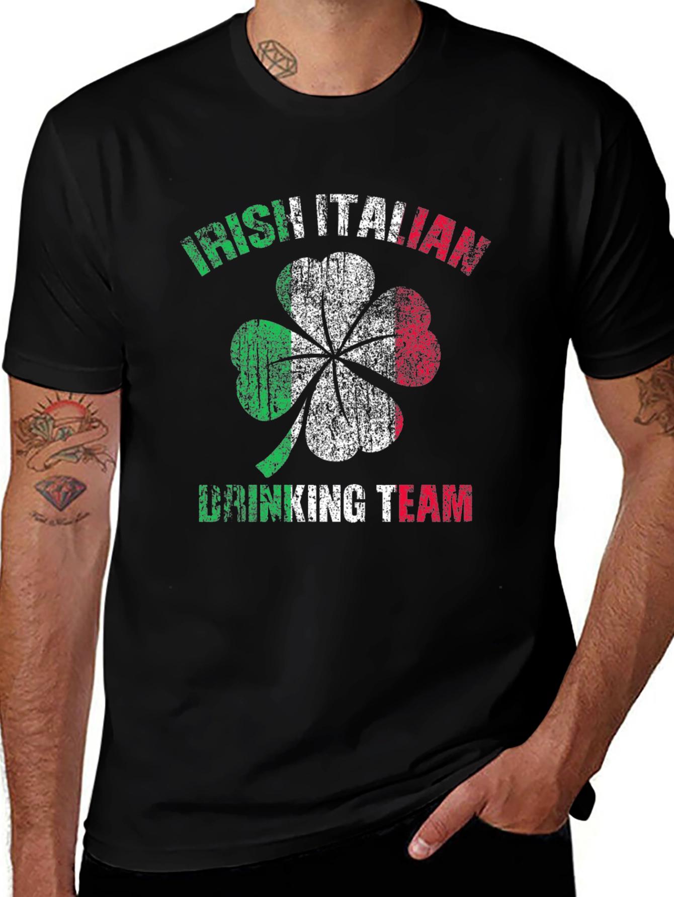 Irish Italian Drinking Team St. Patricks Day T-Shirt