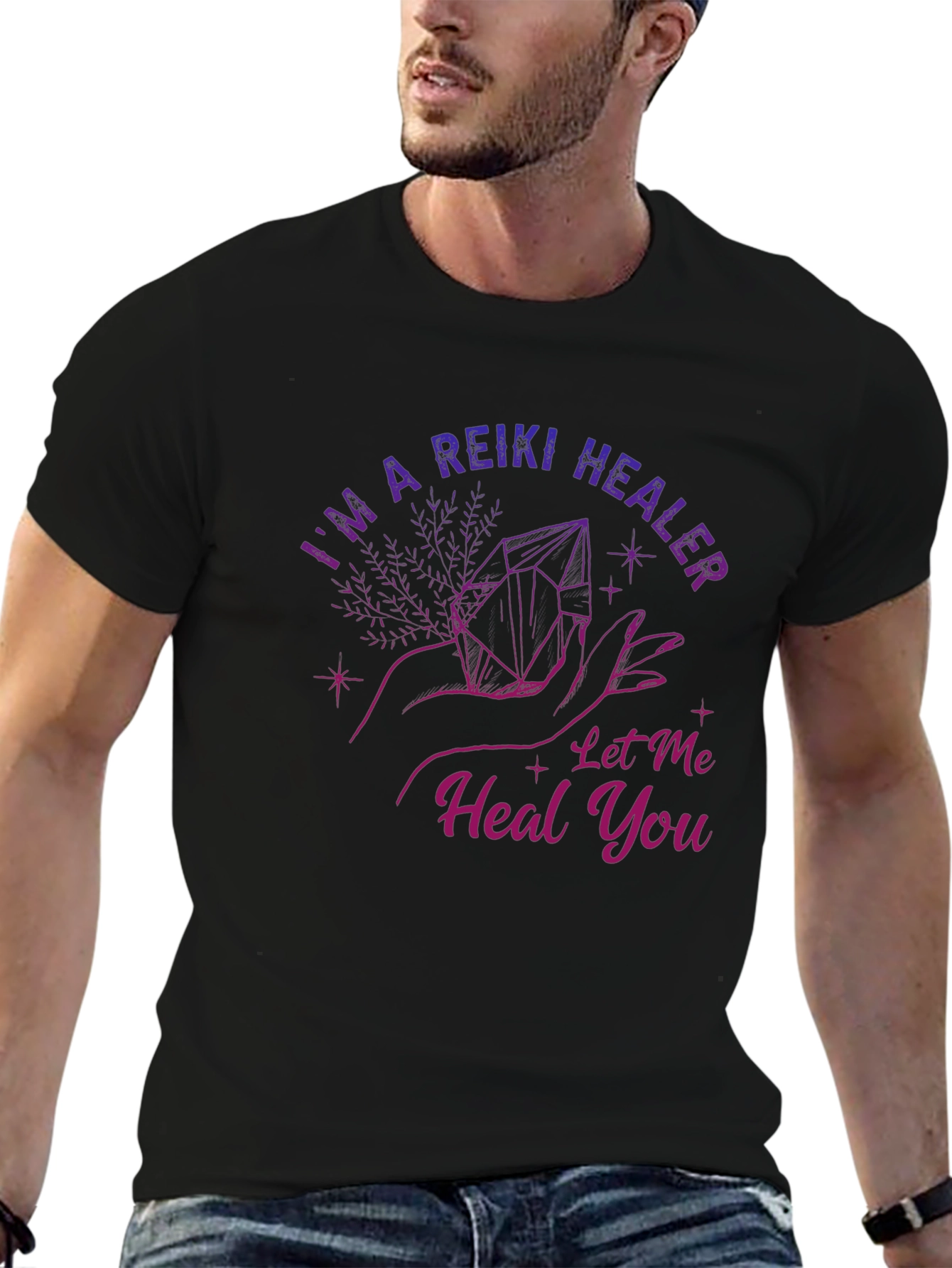 Reiki Healer Graphic Tee - Spiritual Healing Shirt