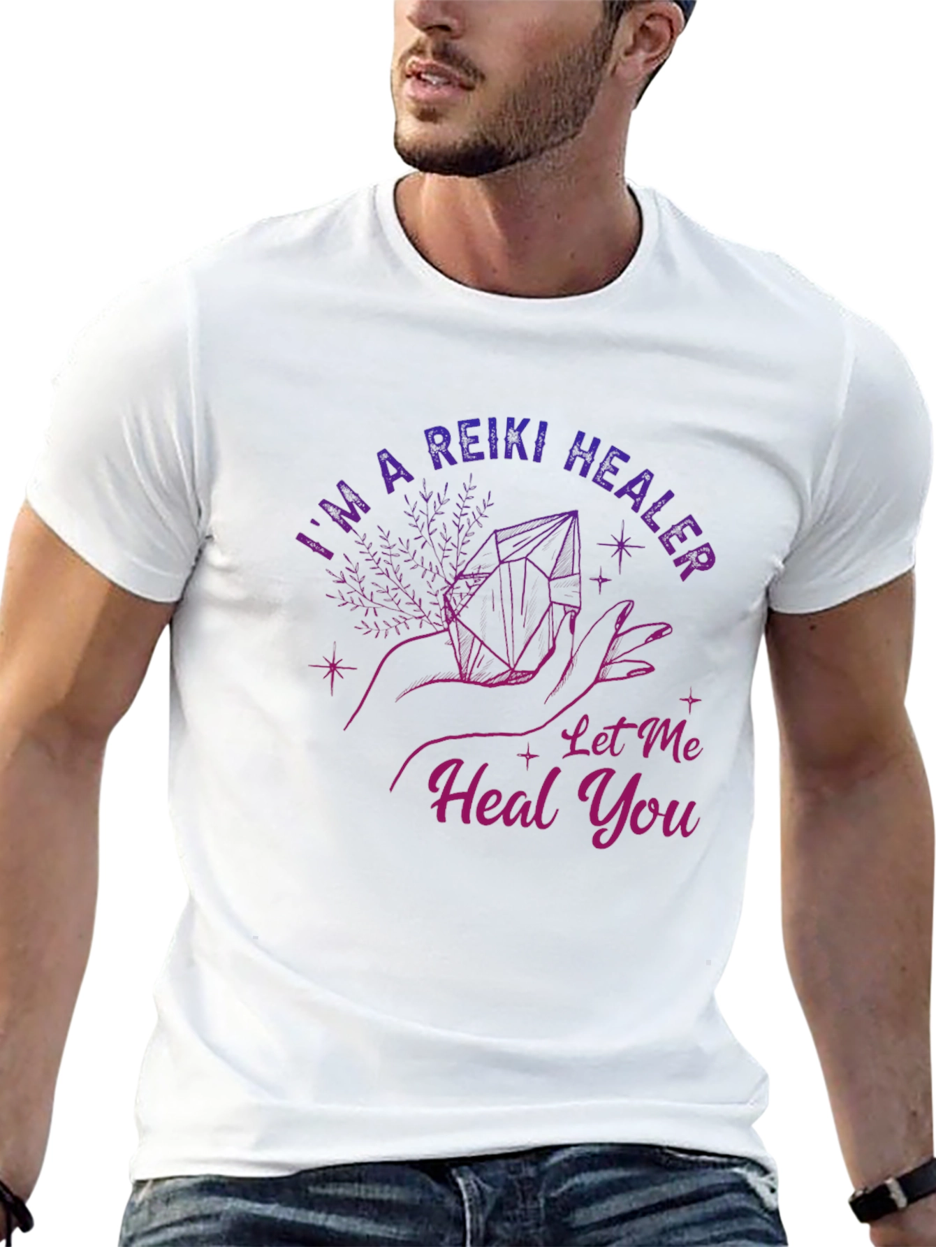 Reiki Healer Graphic Tee - Spiritual Healing Shirt