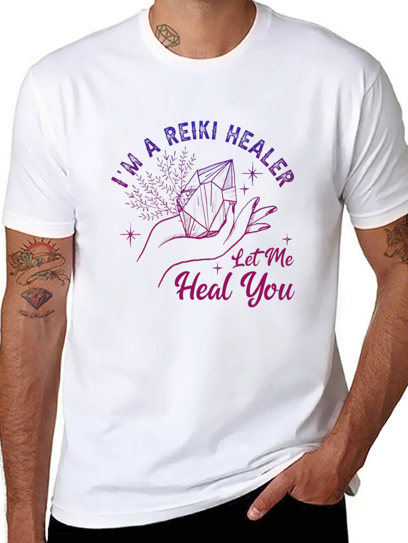 Reiki Healer Graphic Tee - Spiritual Healing Shirt