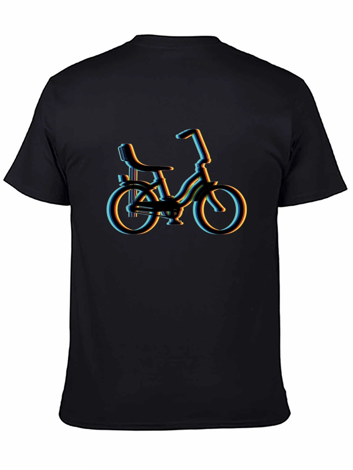 Retro Bicycle Black T-Shirt