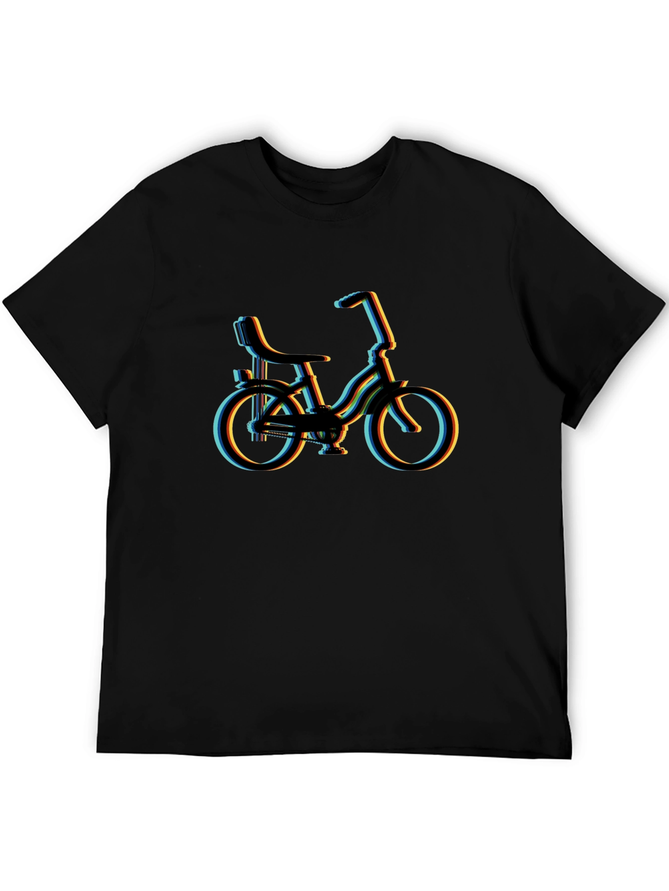 Retro Bicycle Black T-Shirt