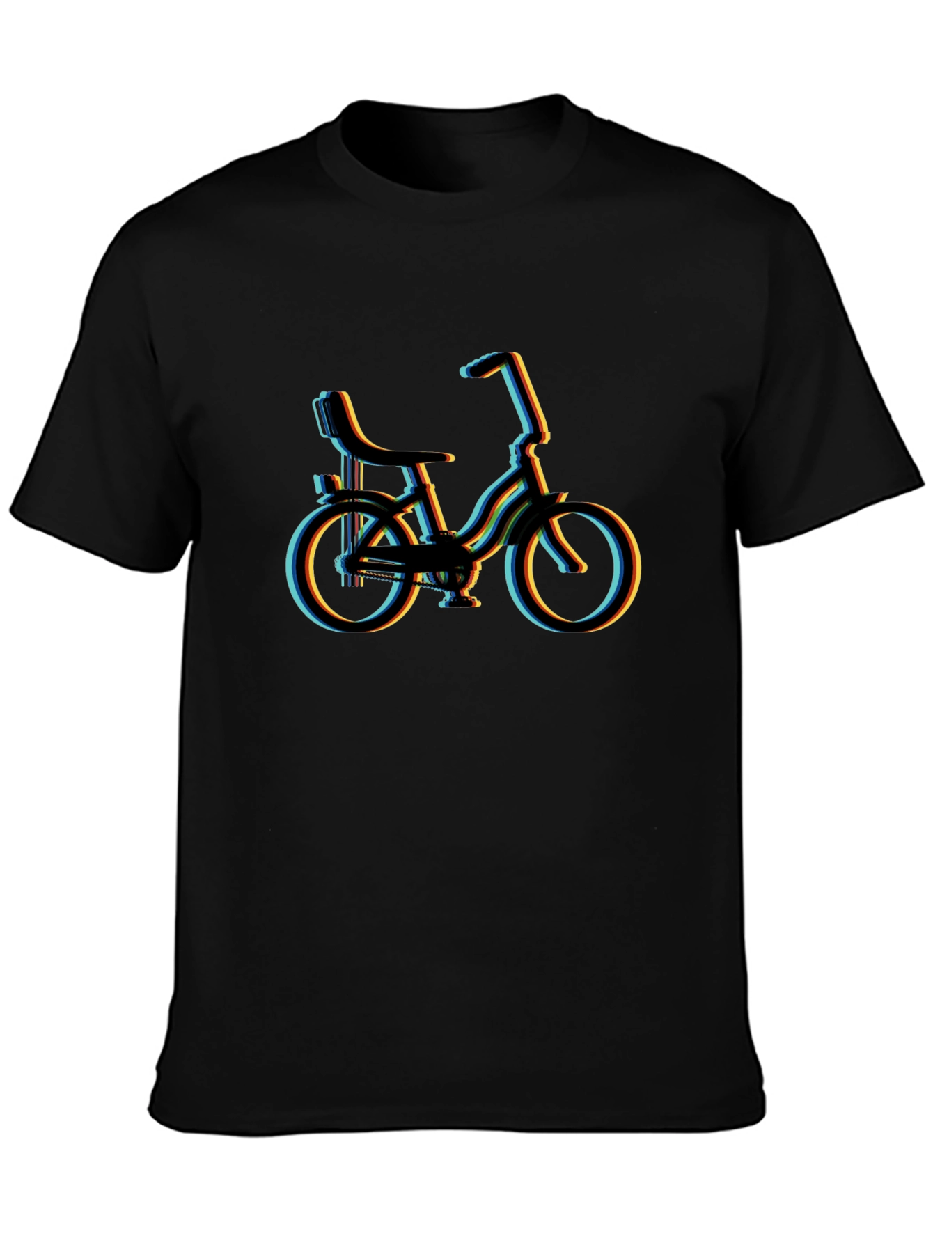 Retro Bicycle Black T-Shirt