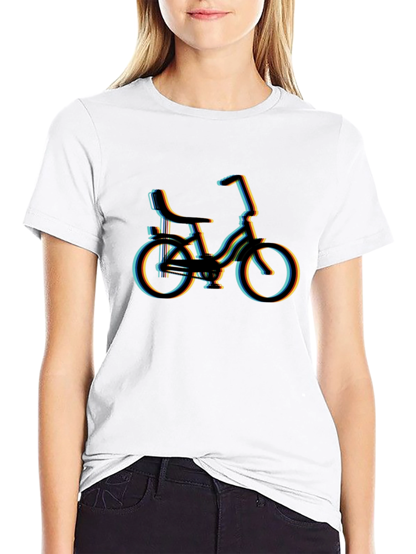 Retro Bicycle Black T-Shirt