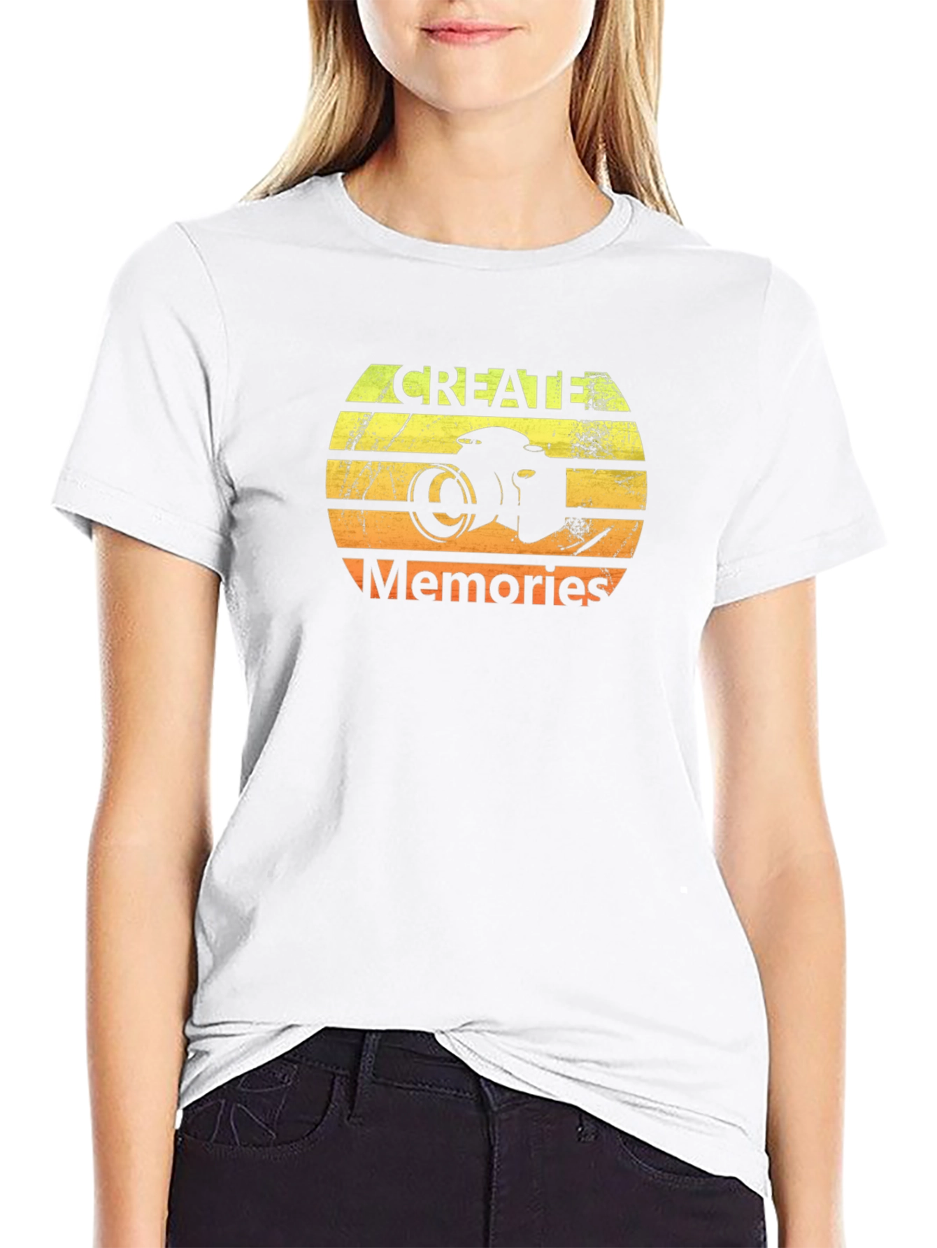 Create Memories Retro Camera Graphic Tee