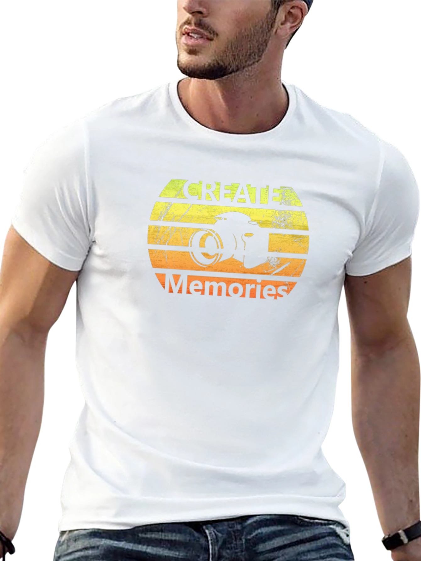 Create Memories Retro Camera Graphic Tee