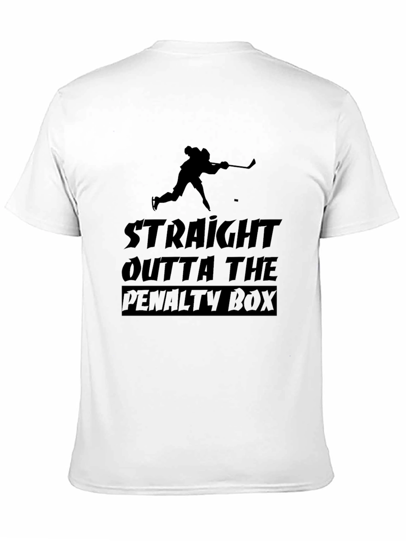 Straight Outta The Penalty Box Black T-Shirt