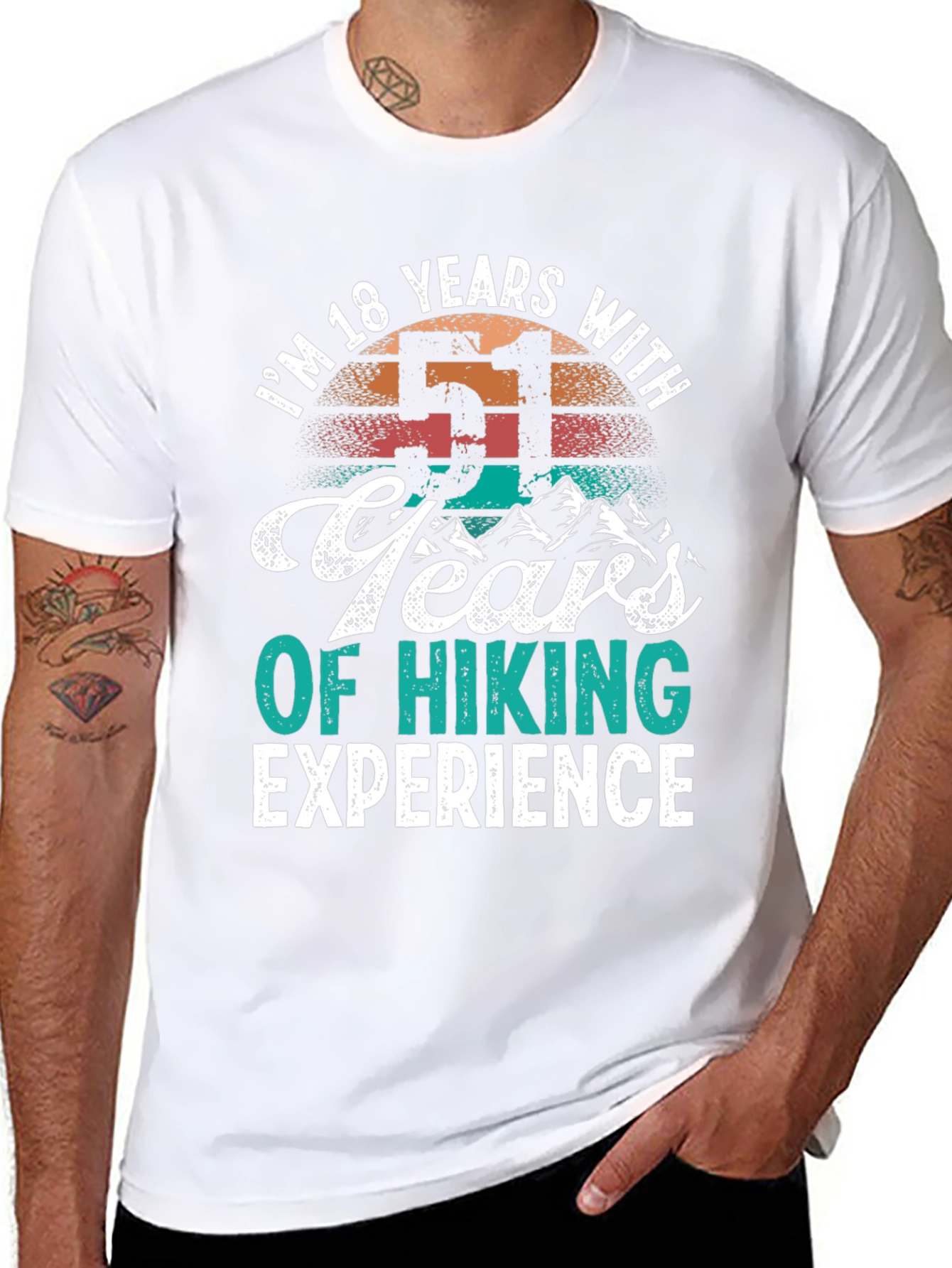 Im 18 Years With 51 Years Hiking Experience T-Shirt