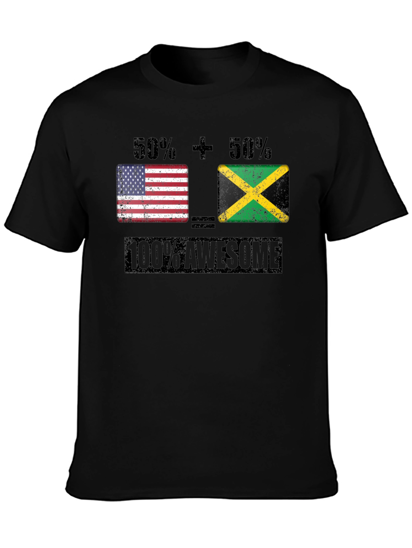 Jamaican American Pride Graphic T-Shirt