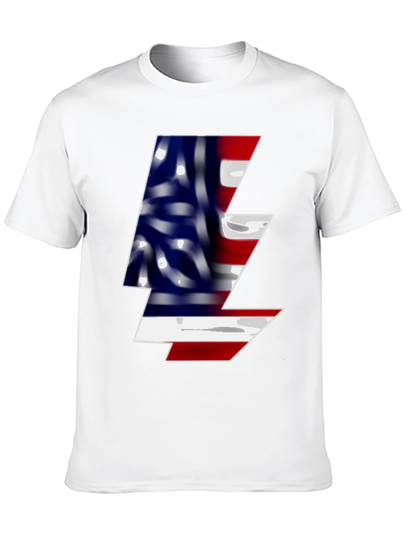 American Flag Lightning Bolt Graphic Tee