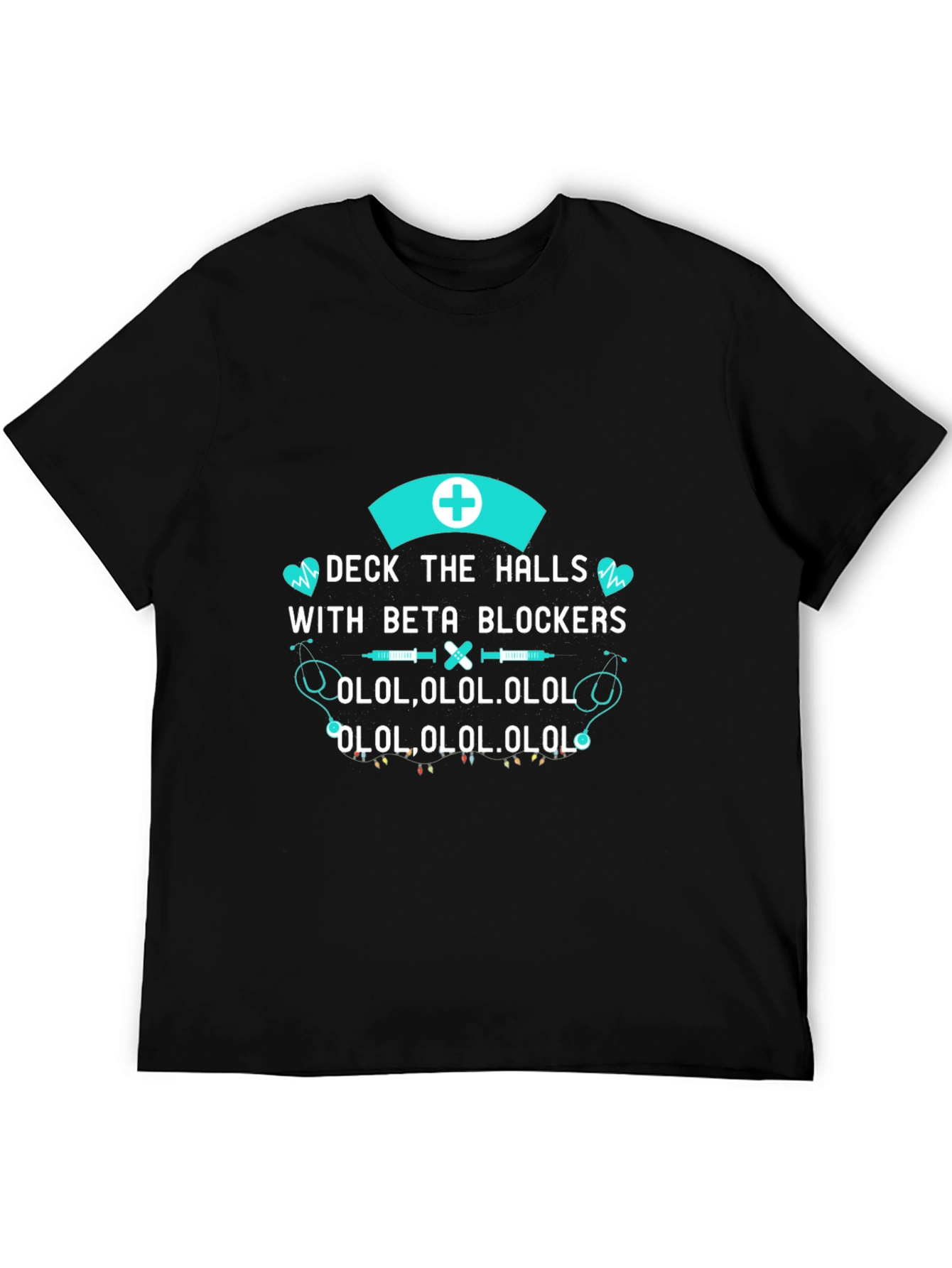 Deck the Halls Beta Blockers Nurse T-Shirt