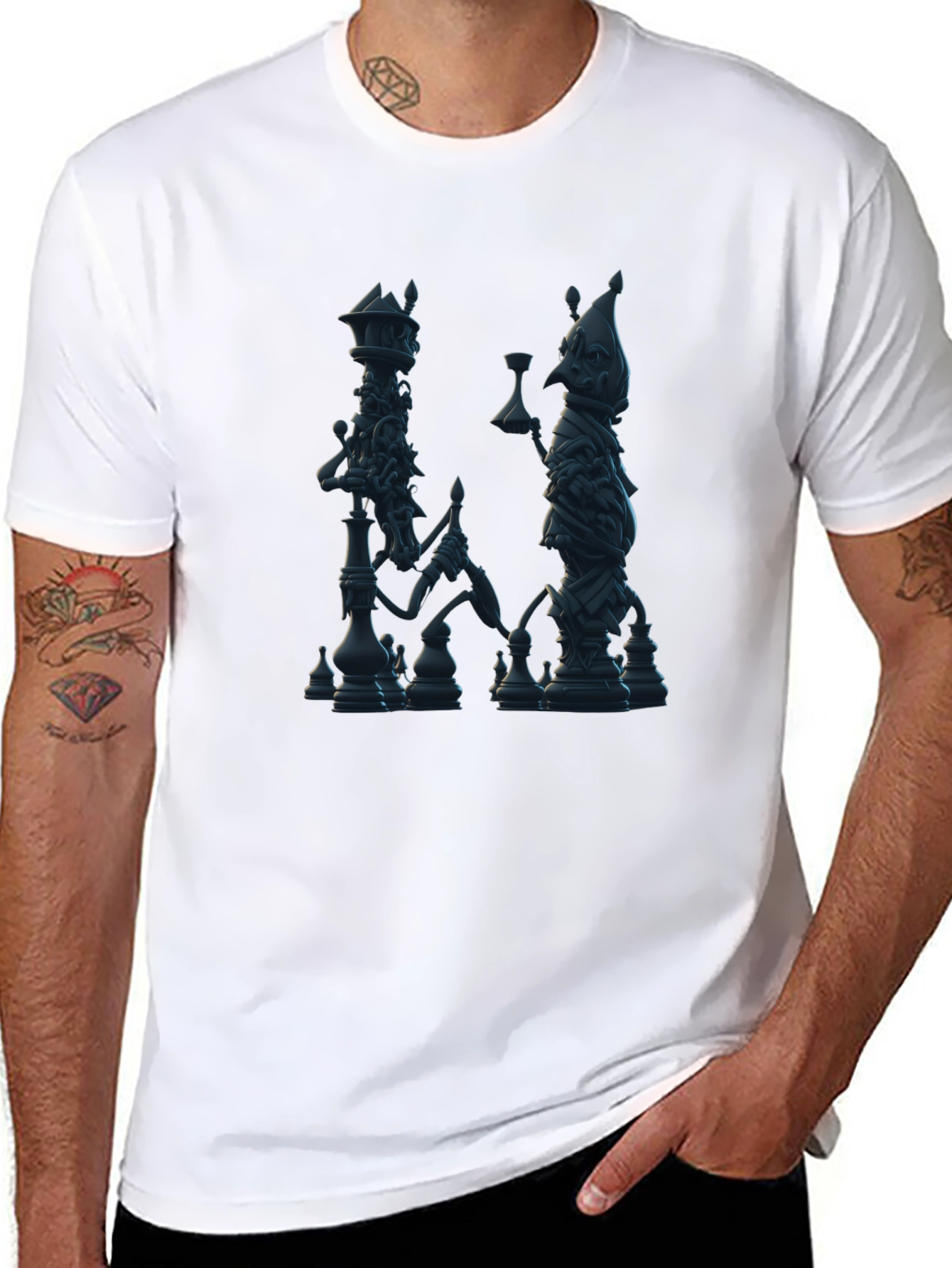 Chess Piece Graphic T-Shirt