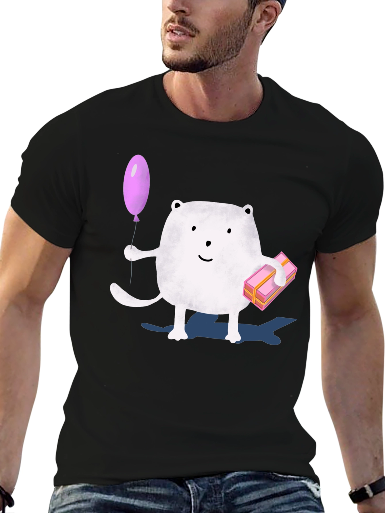 Bear with Balloon & Gift T-Shirt