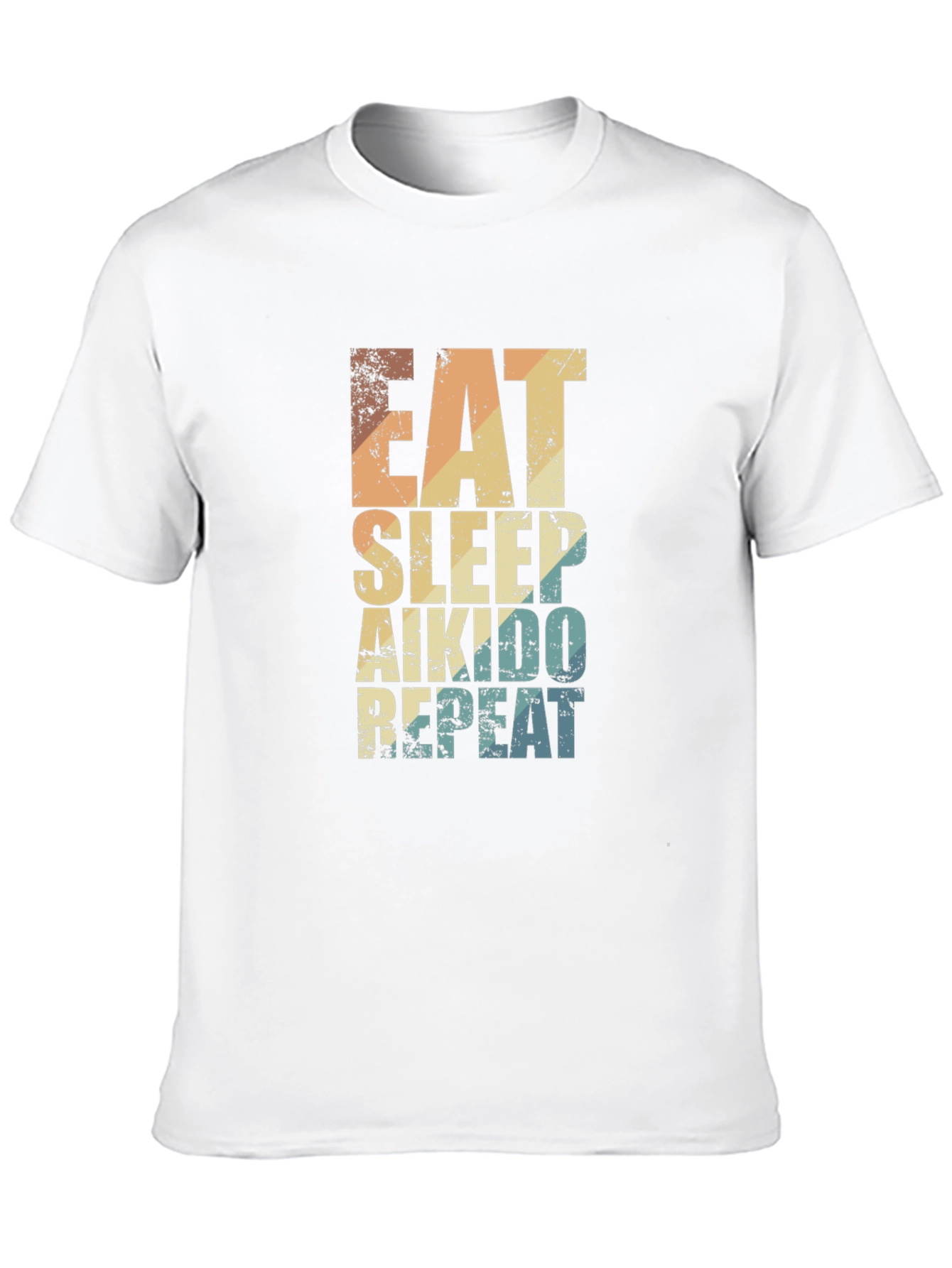 Eat Sleep Aikido Repeat T-Shirt Black