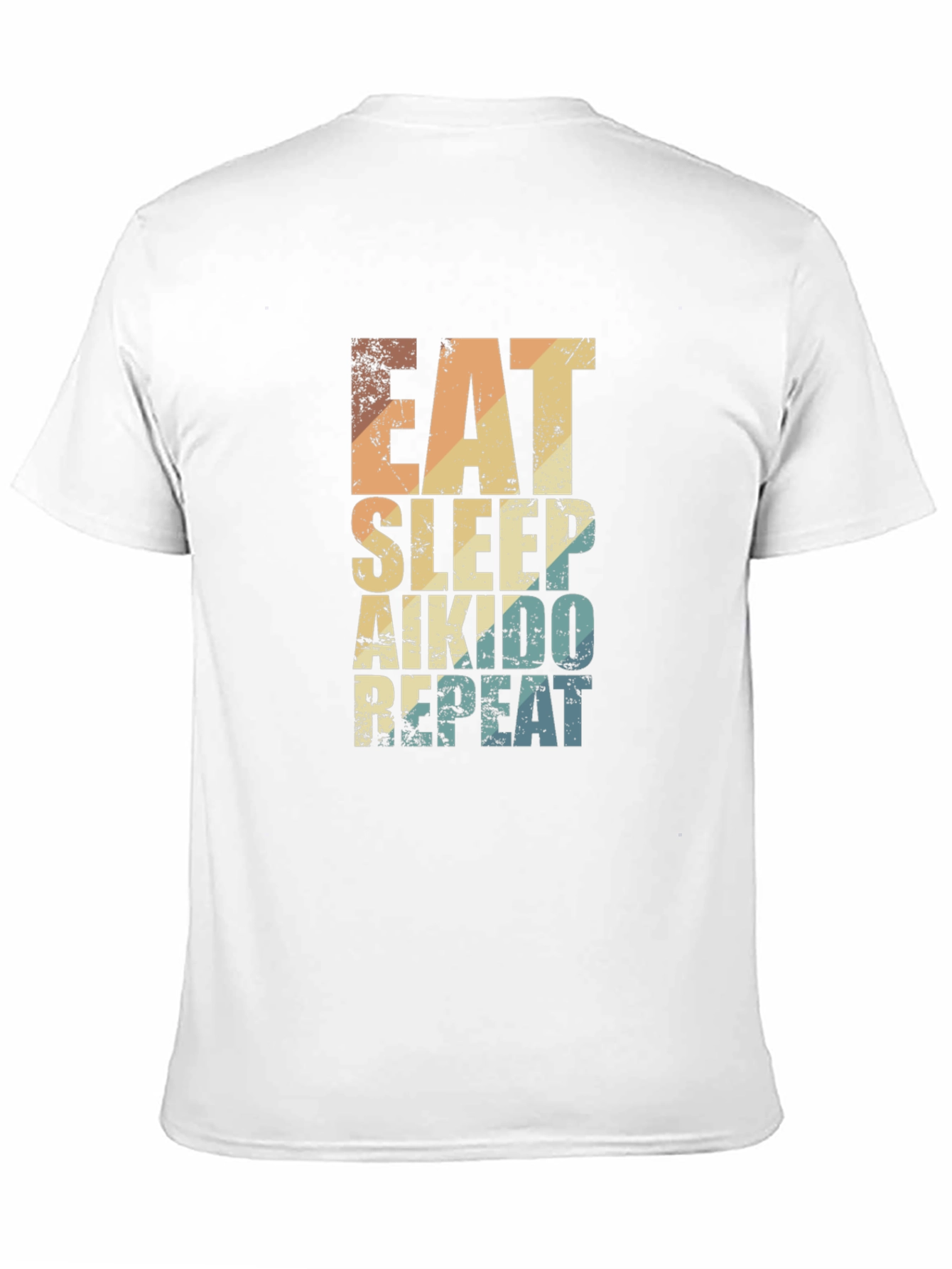Eat Sleep Aikido Repeat T-Shirt Black