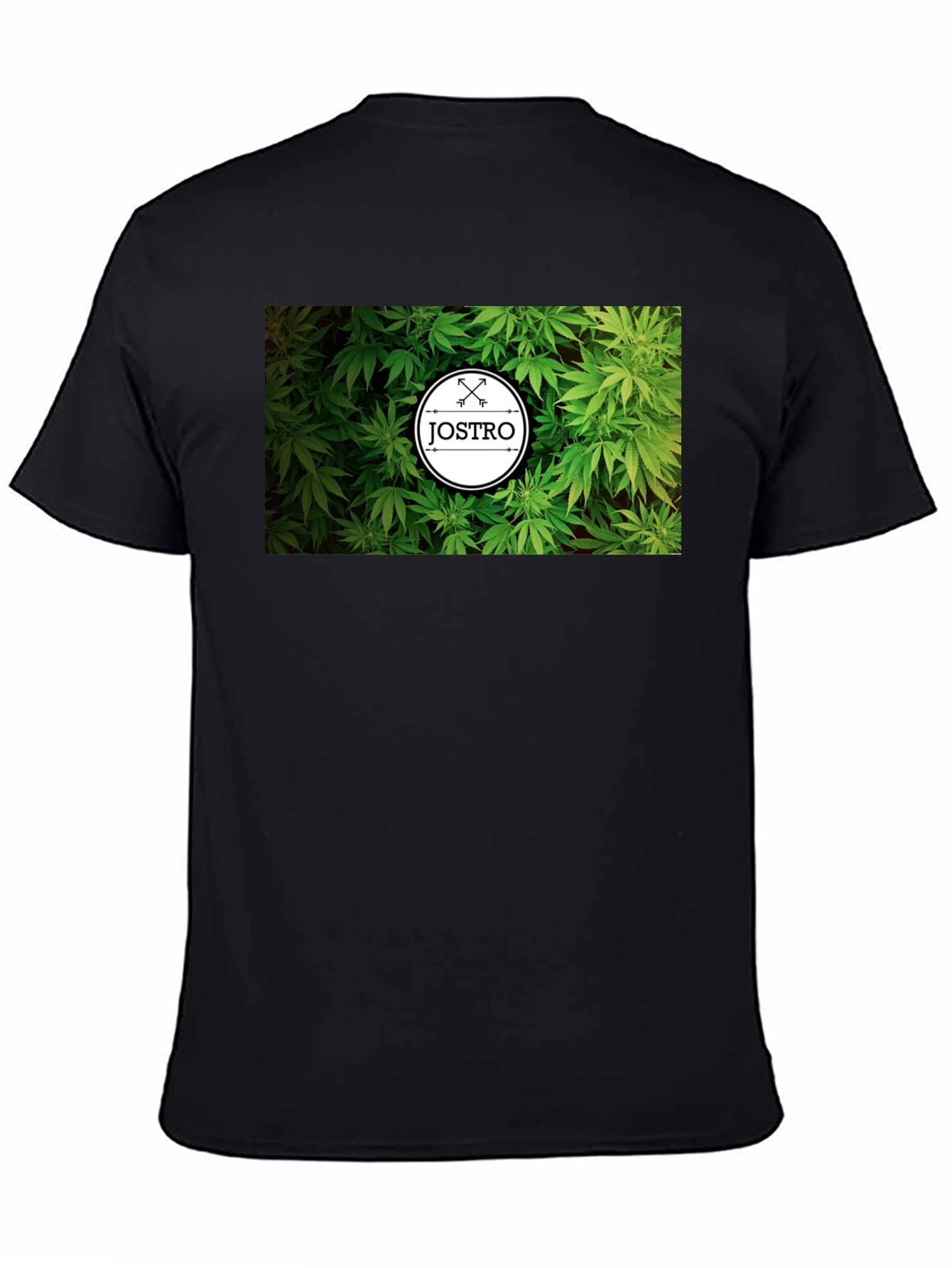 JOSTRO Weed Graphic Black T-Shirt