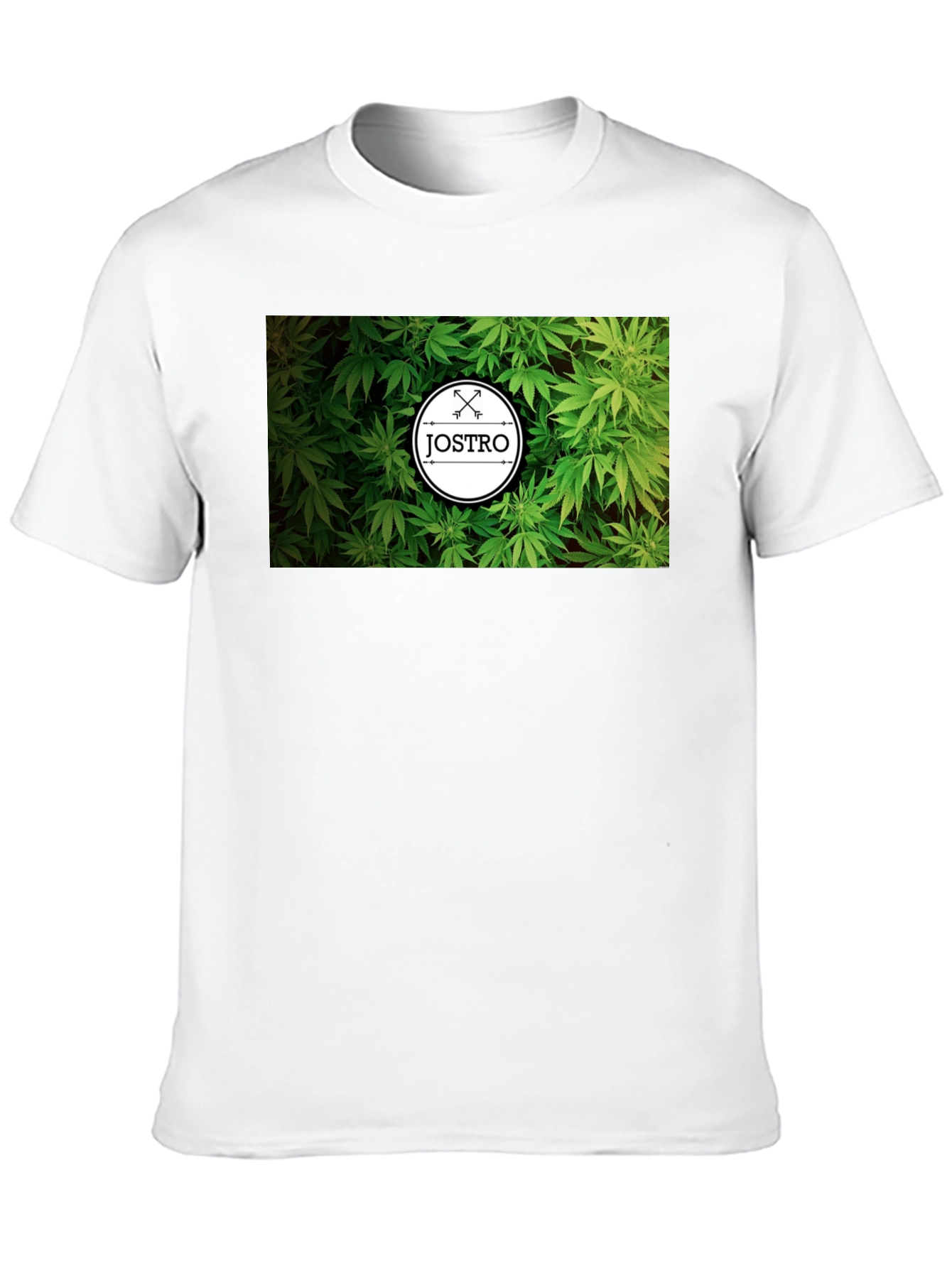 JOSTRO Weed Graphic Black T-Shirt