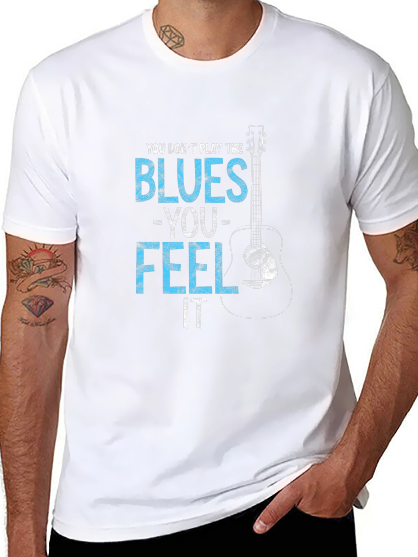 Blues Music T-Shirt - Feel the Music