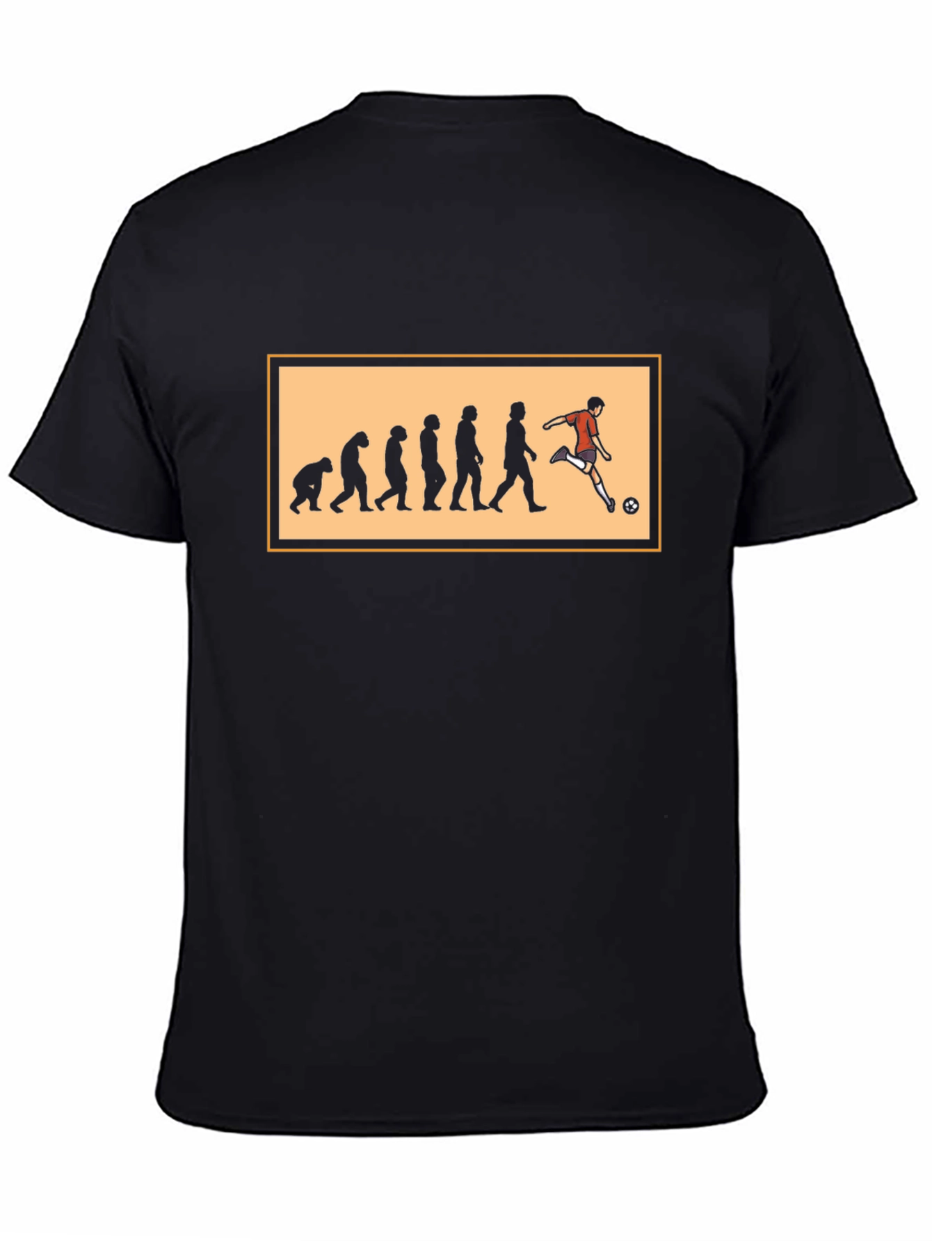 Soccer Evolution T-Shirt - Black Tee