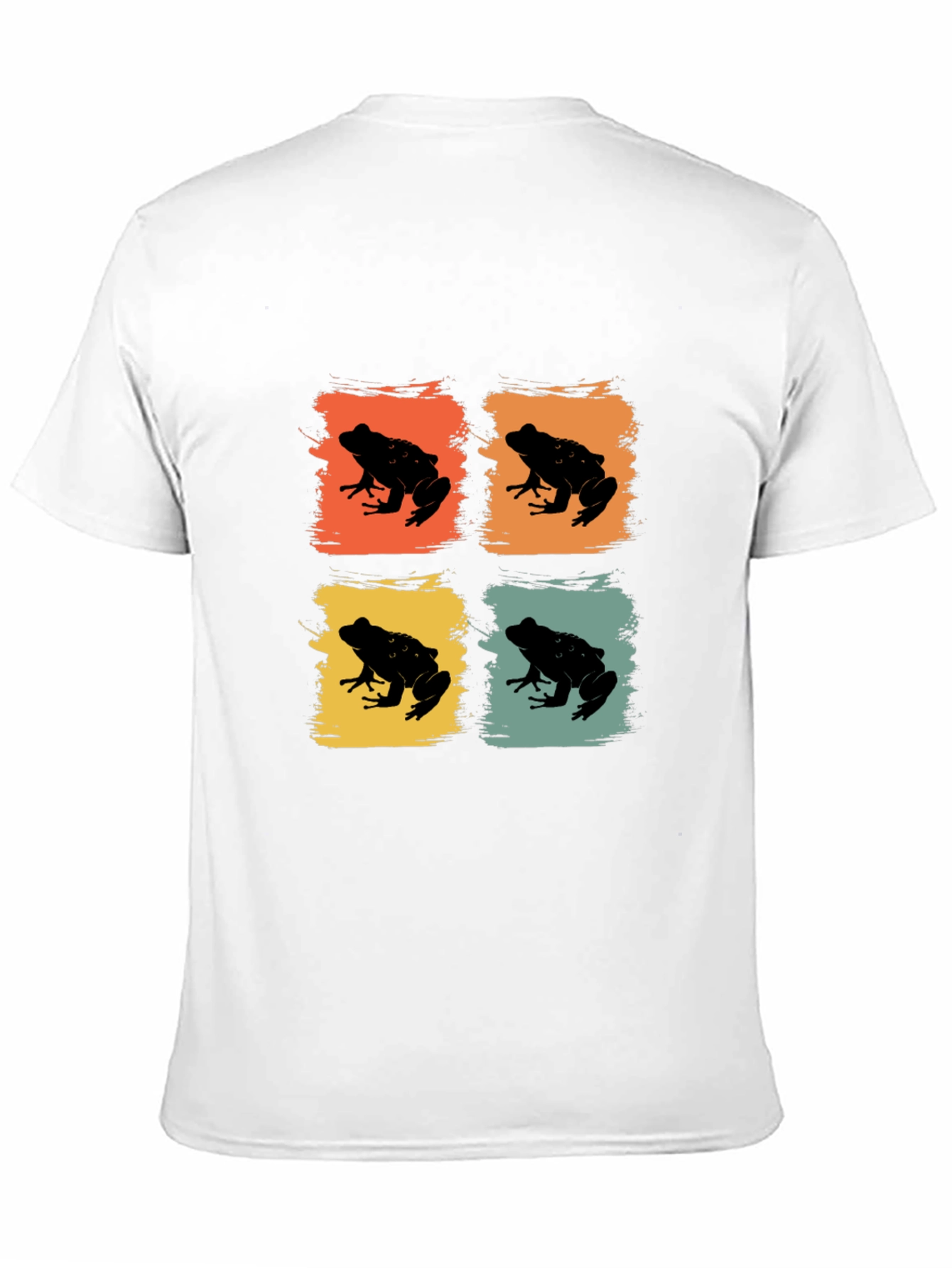 Retro Frog Pop Art T-Shirt - Black