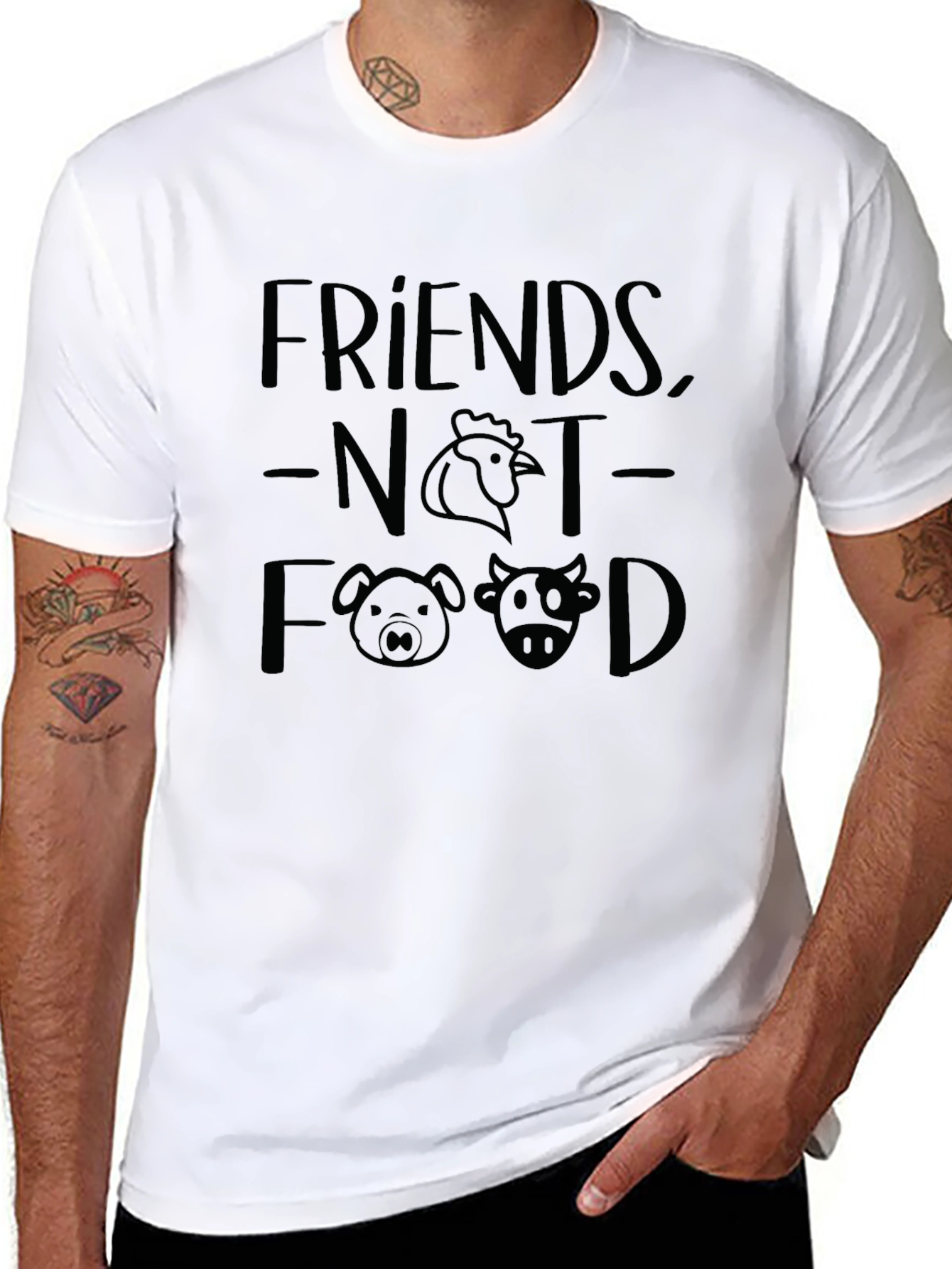 Friends Not Food Vegan T-Shirt