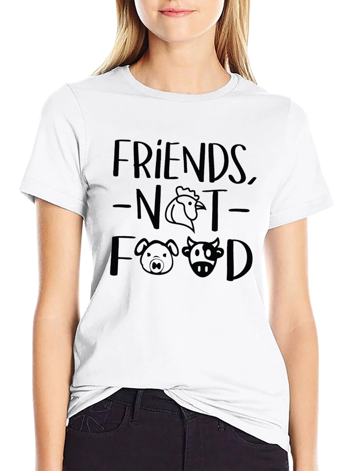 Friends Not Food Vegan T-Shirt