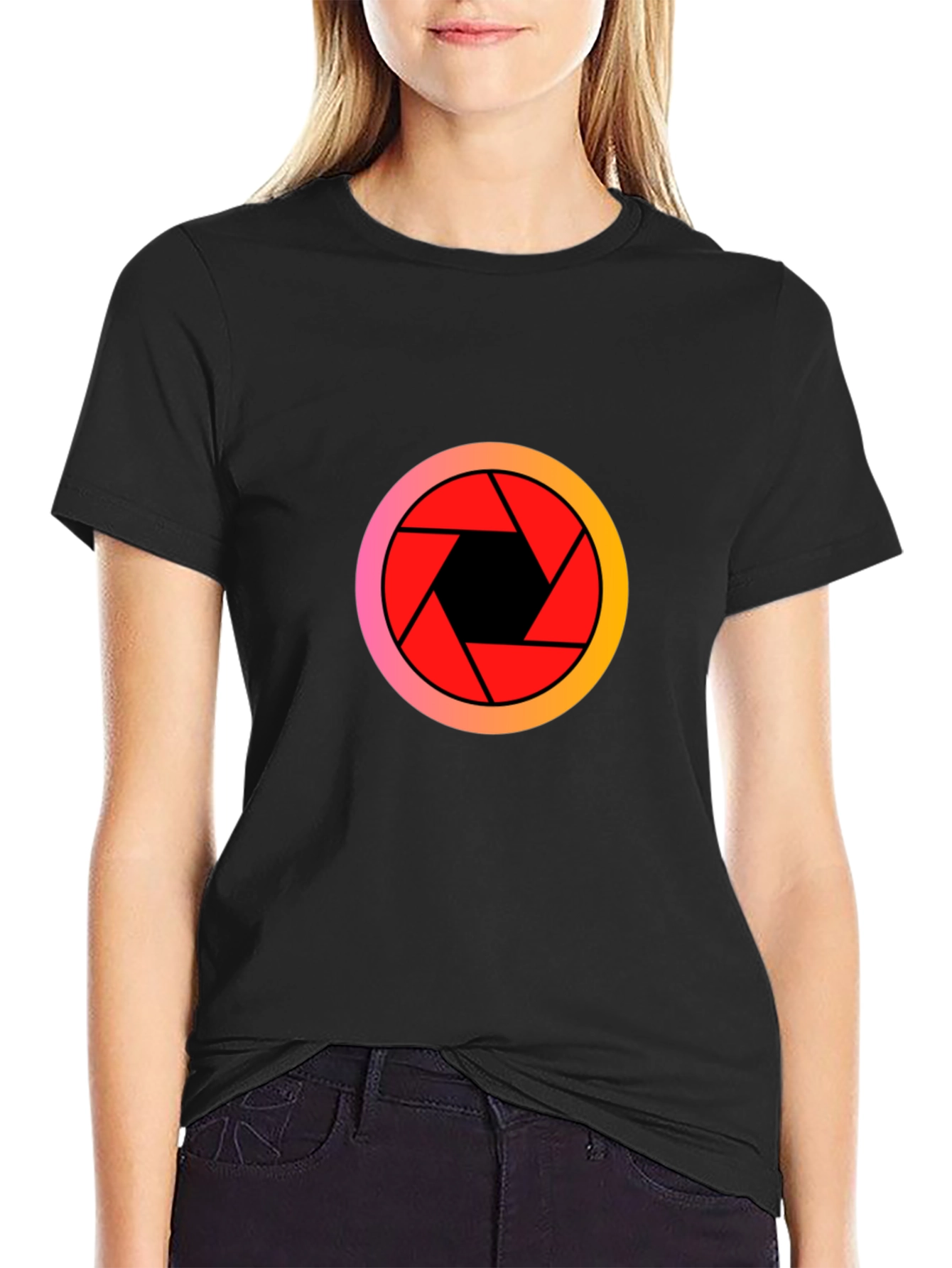 Aperture Graphic Black T-Shirt