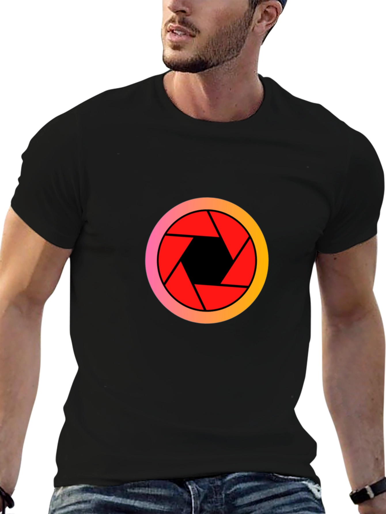 Aperture Graphic Black T-Shirt