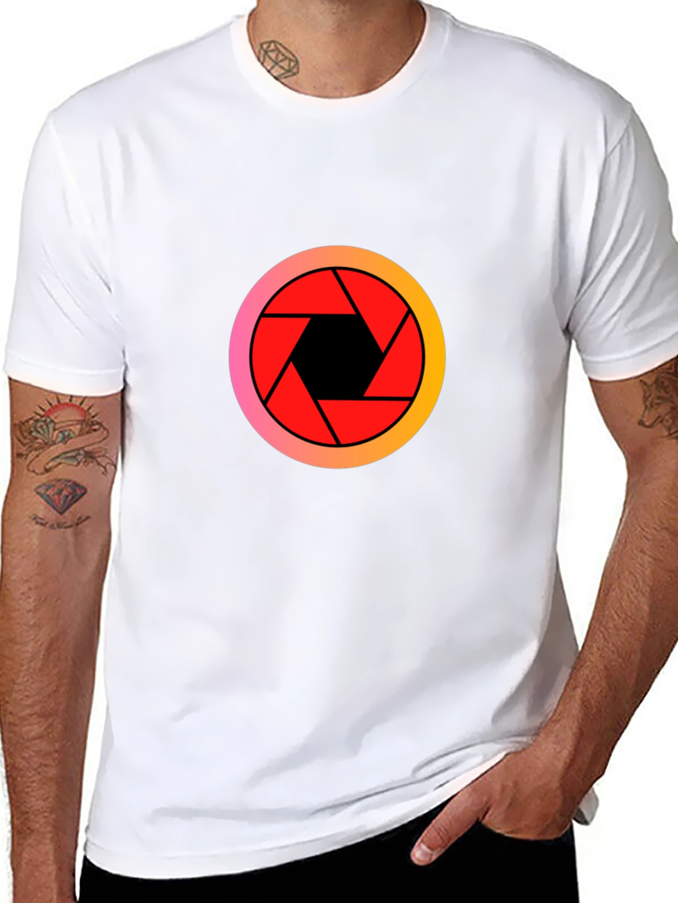 Aperture Graphic Black T-Shirt