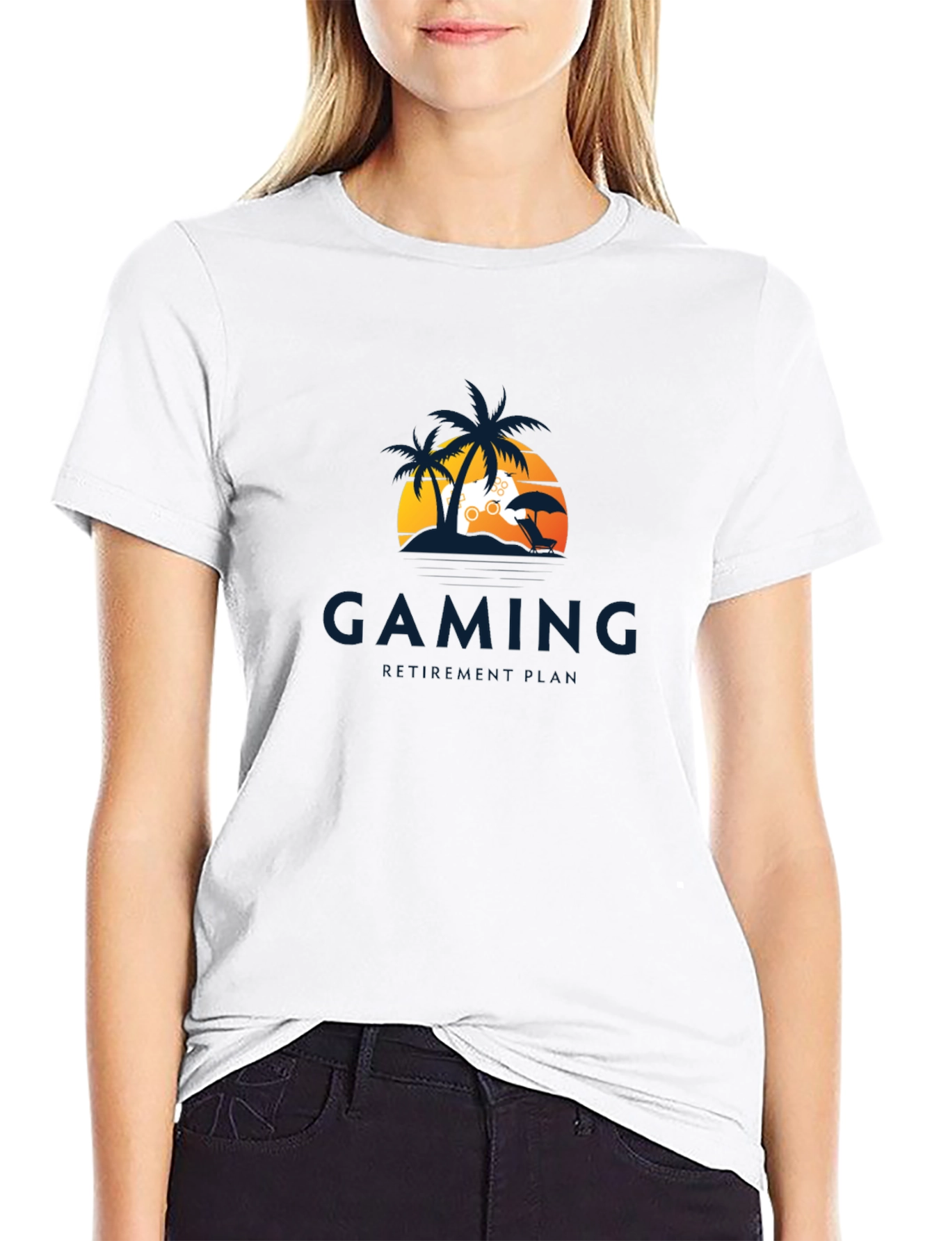Gaming T-Shirt - Beach Vibes Gamer Tee