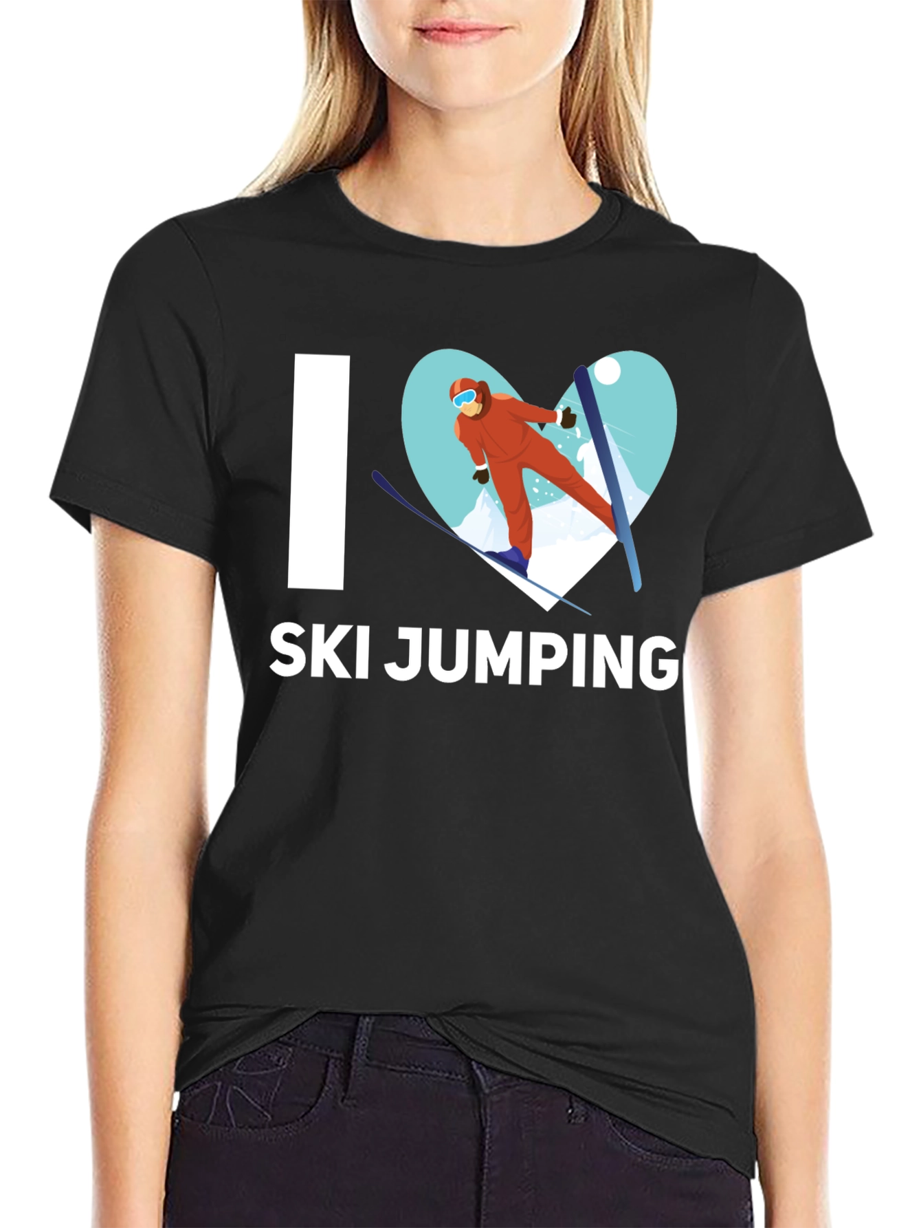 I Love Ski Jumping T-Shirt