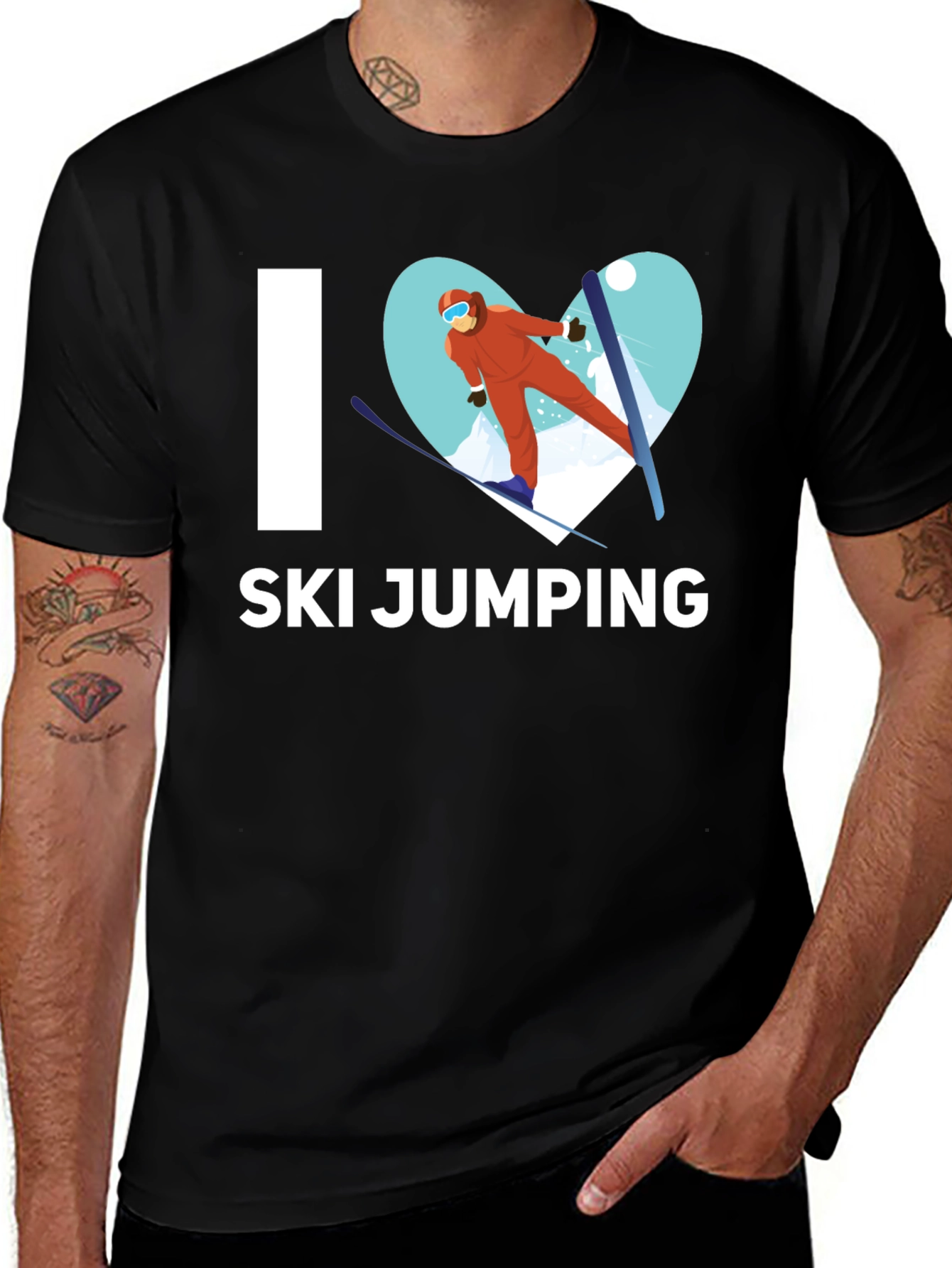 I Love Ski Jumping T-Shirt