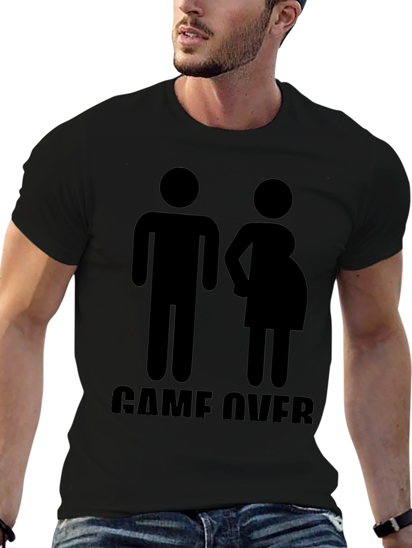 Funny Game Over Pregnancy Announcement T-Shirt