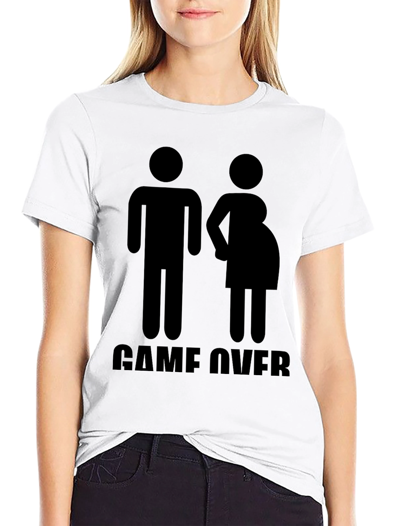 Funny Game Over Pregnancy Announcement T-Shirt