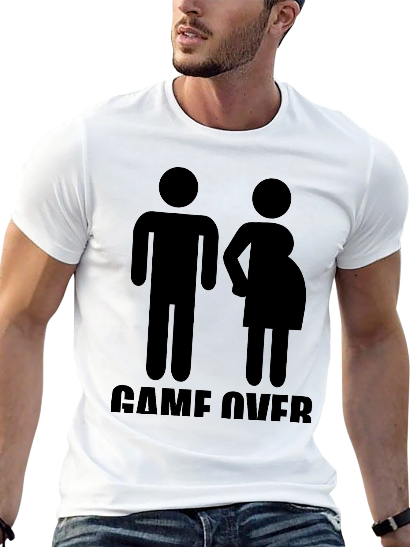 Funny Game Over Pregnancy Announcement T-Shirt